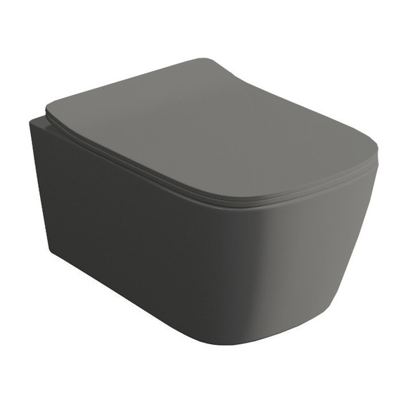 Унитаз подвесной безободковый ArtCeram A16 ASV006 15 00, grigio olivia (Система смыва торнадо) - 2 Унитаз подвесной безободковый ArtCeram A16 ASV006 15 00, grigio olivia (Система смыва торнадо) фото 2
