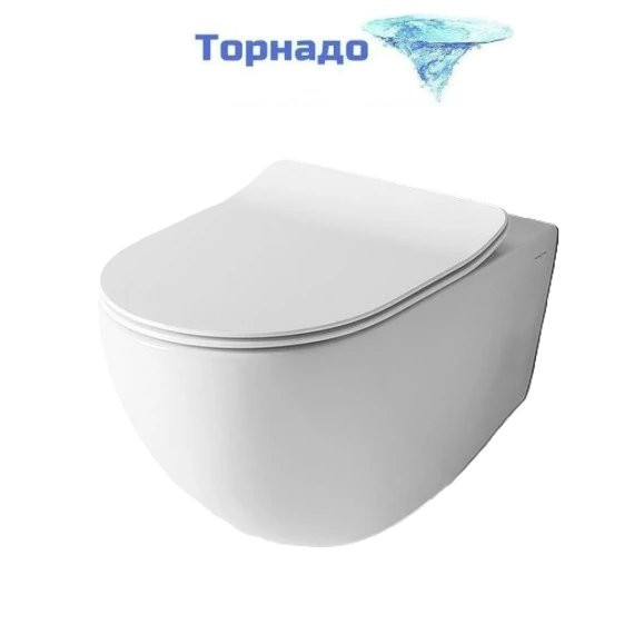 Унитаз подвесной безободковый ArtCeram File 2.0 FLV006 05 00 (Система смыва торнадо) -  Унитаз подвесной безободковый ArtCeram File 2.0 FLV006 05 00 (Система смыва торнадо) фото