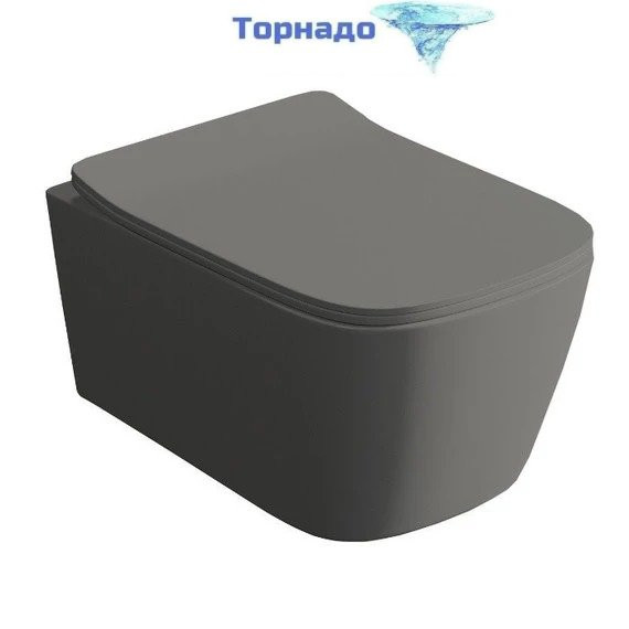 Унитаз подвесной безободковый ArtCeram A16 ASV006 15 00, grigio olivia (Система смыва торнадо) -  Унитаз подвесной безободковый ArtCeram A16 ASV006 15 00, grigio olivia (Система смыва торнадо) фото