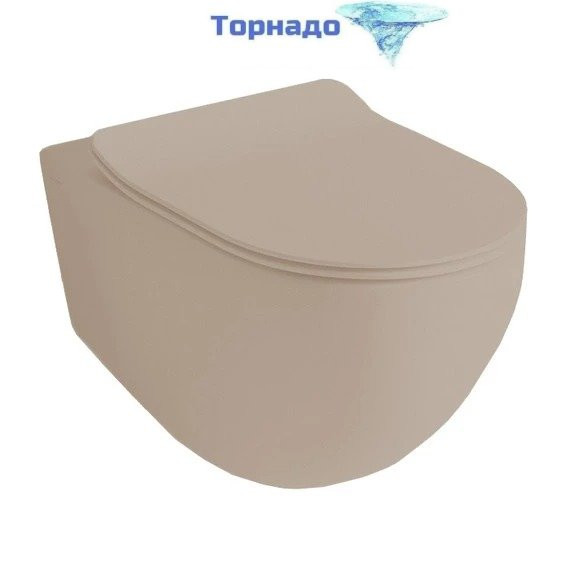 Унитаз подвесной безободковый ArtCeram File 2.0 FLV006 41 00, matera (Система смыва торнадо) -  Унитаз подвесной безободковый ArtCeram File 2.0 FLV006 41 00, matera (Система смыва торнадо) фото