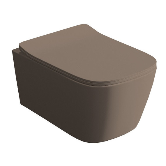 Унитаз подвесной безободковый ArtCeram A16 ASV006 41 00, matera (Система смыва торнадо) - 2 Унитаз подвесной безободковый ArtCeram A16 ASV006 41 00, matera (Система смыва торнадо) фото 2