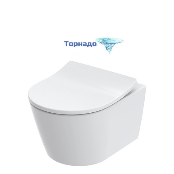 Унитаз подвесной Toto RP CW554Y с сиденьем (Система смыва торнадо) фото 