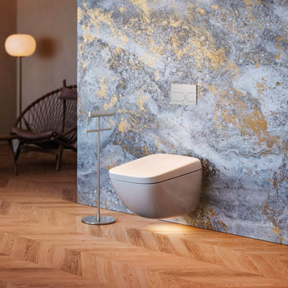 Инсталляция с подвесным унитазом комплект: TOTO Neorest WX2 с подвесным безободковым унитазом CW928PZY сиденье с дистанционным управлением, крепление, кнопка смыва (Система смыва торнадо) фото 5