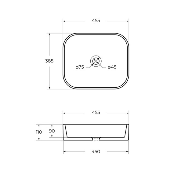 Раковина-чаша Cezares 45 см CZR-6450 фото 8