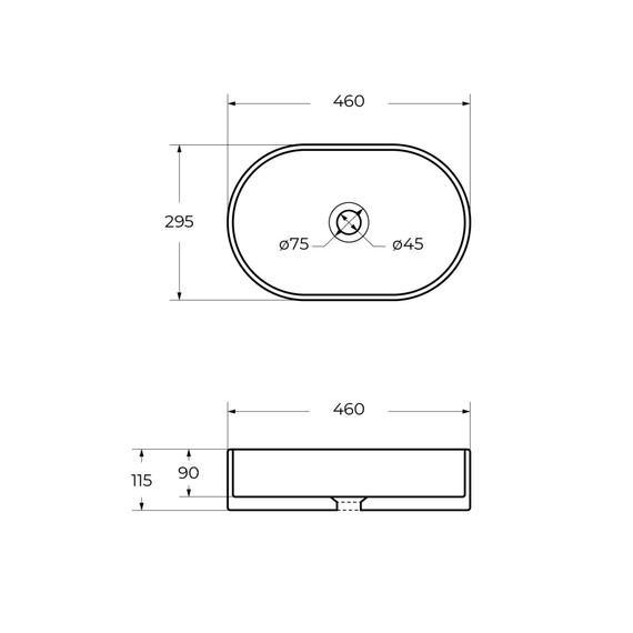 Раковина-чаша Cezares 46 см CZR-6576 фото 8