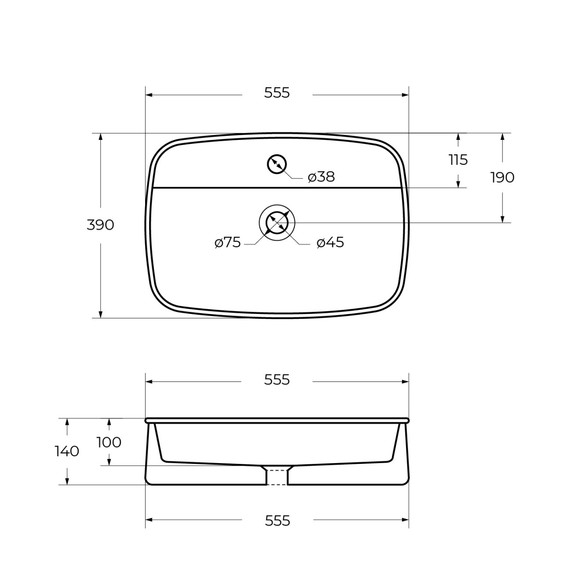 Раковина-чаша Cezares 55 см CZR-6580 фото 8
