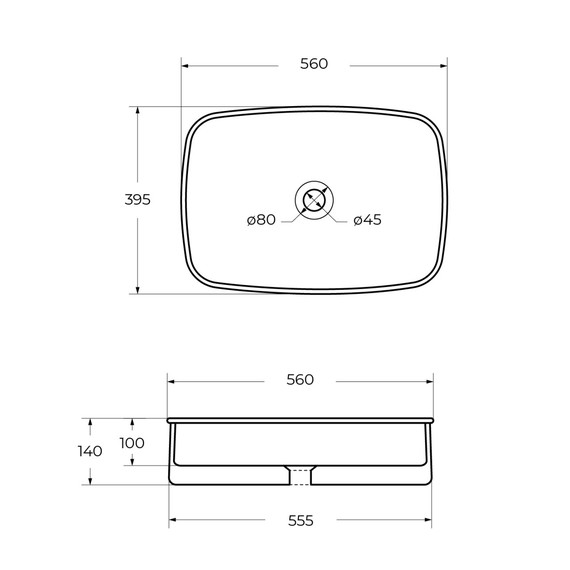 Раковина-чаша Cezares 56 см CZR-6582 фото 8