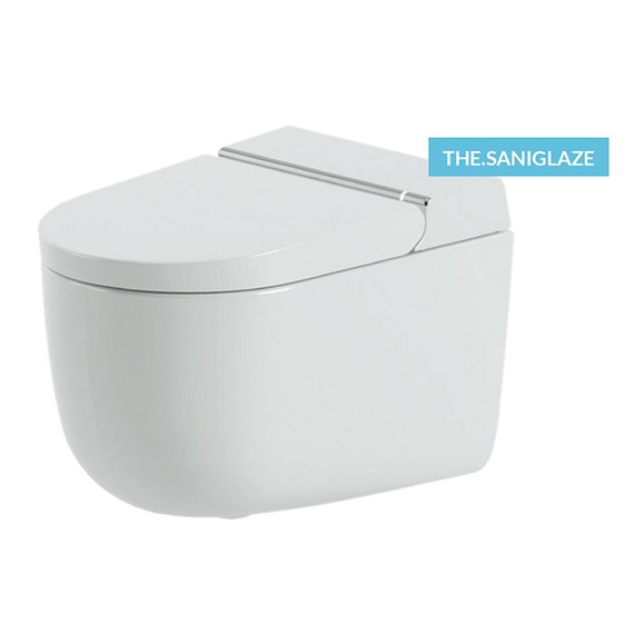 Унитаз-биде подвесной безободковый ArtCeram Hype KHYV001 05 00 с электронной крышкой фото 2