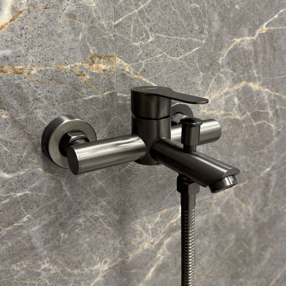 Смеситель для ванны Fixsen NORDIC FX-8803F, графит фото 5