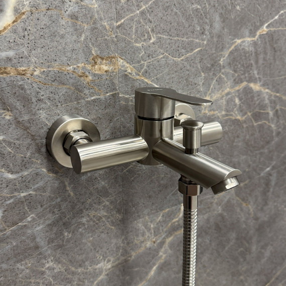 Смеситель для ванны Fixsen NORDIC FX-8803N, сатин фото 2