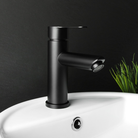 Смеситель для раковины Fixsen NORDIC FX-8806B, чёрный фото 2