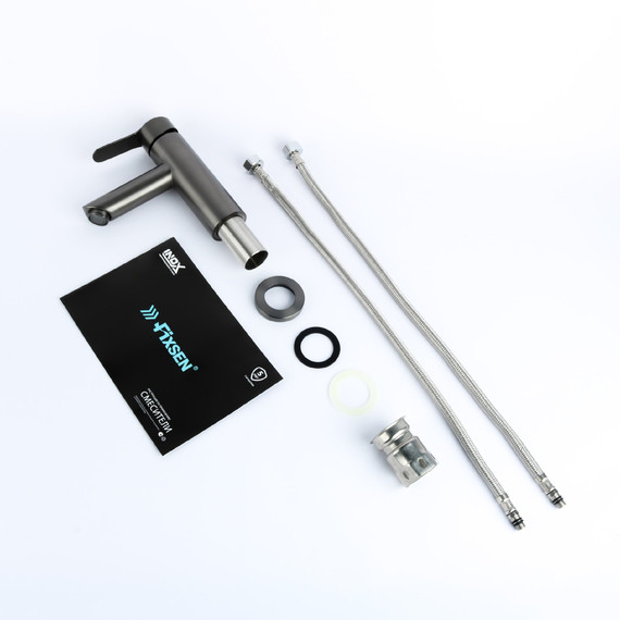 Смеситель для раковины Fixsen NORDIC FX-8806F, графит фото 2