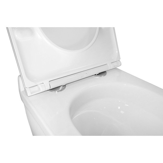 Унитаз подвесной безободковый Azario Fora AZ-0017-UQ3 с крышкой микролифт (Система смыва торнадо) - 5 Унитаз подвесной безободковый Azario Fora AZ-0017-UQ3 с крышкой микролифт (Система смыва торнадо) фото 5