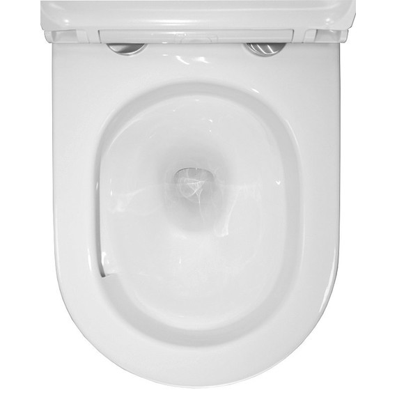 Унитаз подвесной безободковый Azario Fora AZ-0017-UQ3 с крышкой микролифт (Система смыва торнадо) - 9 Унитаз подвесной безободковый Azario Fora AZ-0017-UQ3 с крышкой микролифт (Система смыва торнадо) фото 9