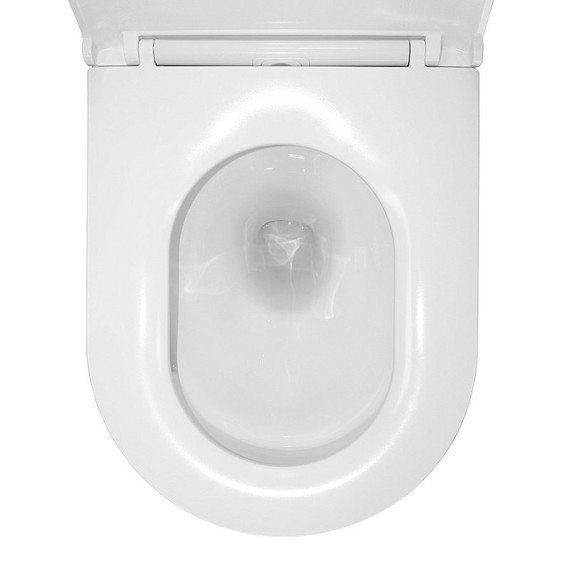 Унитаз подвесной безободковый Azario Fora AZ-0017-UQ3 с крышкой микролифт (Система смыва торнадо) - 8 Унитаз подвесной безободковый Azario Fora AZ-0017-UQ3 с крышкой микролифт (Система смыва торнадо) фото 8