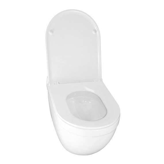 Унитаз подвесной безободковый Azario Fora AZ-0017-UQ3 с крышкой микролифт (Система смыва торнадо) - 4 Унитаз подвесной безободковый Azario Fora AZ-0017-UQ3 с крышкой микролифт (Система смыва торнадо) фото 4