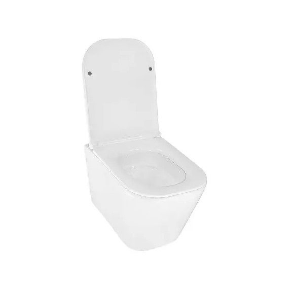 Унитаз подвесной безободковый Azario ESCONDA AZ-2805E с крышкой микролифт (Система смыва торнадо) - 4 Унитаз подвесной безободковый Azario ESCONDA AZ-2805E с крышкой микролифт (Система смыва торнадо) фото 4