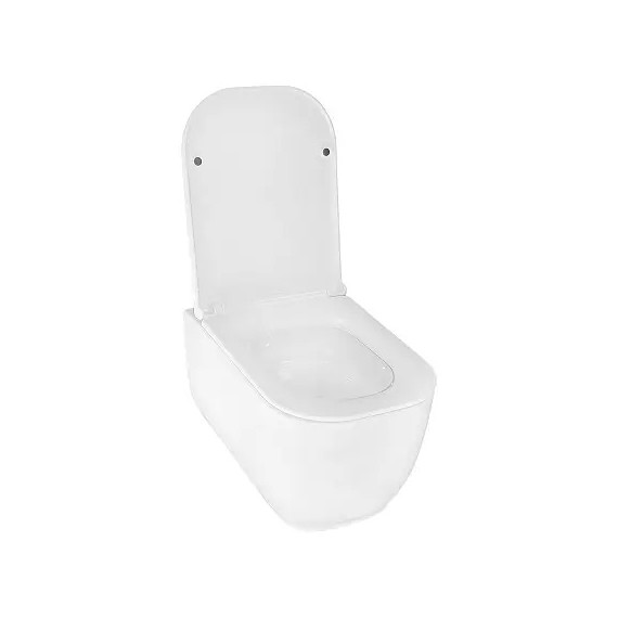 Унитаз подвесной безободковый Azario RIANO AZ-2808E с крышкой микролифт (Система смыва торнадо) - 4 Унитаз подвесной безободковый Azario RIANO AZ-2808E с крышкой микролифт (Система смыва торнадо) фото 4