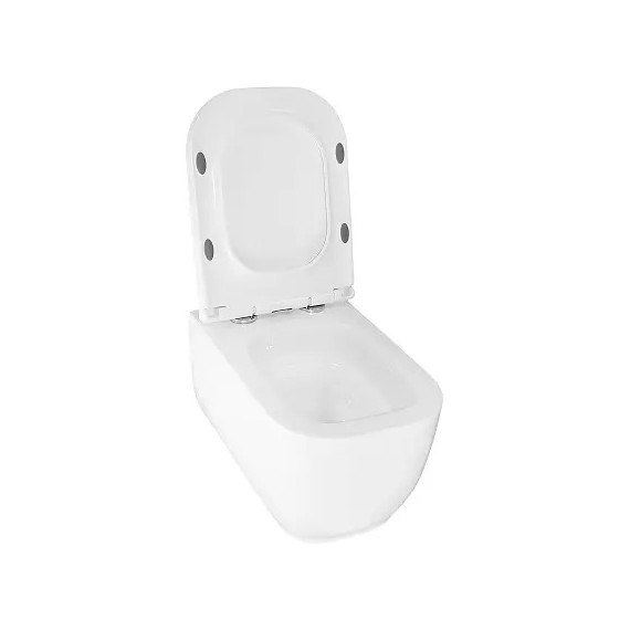 Унитаз подвесной безободковый Azario RIANO AZ-2808E с крышкой микролифт (Система смыва торнадо) - 5 Унитаз подвесной безободковый Azario RIANO AZ-2808E с крышкой микролифт (Система смыва торнадо) фото 5