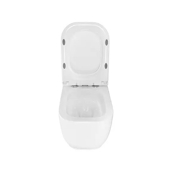 Унитаз подвесной безободковый Azario RIANO AZ-2808E с крышкой микролифт (Система смыва торнадо) - 6 Унитаз подвесной безободковый Azario RIANO AZ-2808E с крышкой микролифт (Система смыва торнадо) фото 6