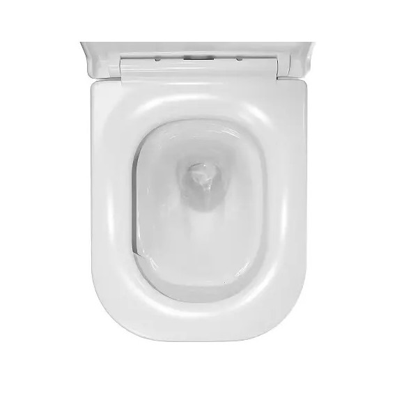 Унитаз подвесной безободковый Azario RIANO AZ-2808E с крышкой микролифт (Система смыва торнадо) - 9 Унитаз подвесной безободковый Azario RIANO AZ-2808E с крышкой микролифт (Система смыва торнадо) фото 9