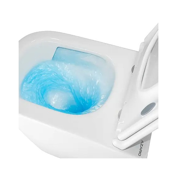 Унитаз подвесной безободковый Azario RIANO AZ-2808E с крышкой микролифт (Система смыва торнадо) - 14 Унитаз подвесной безободковый Azario RIANO AZ-2808E с крышкой микролифт (Система смыва торнадо) фото 14