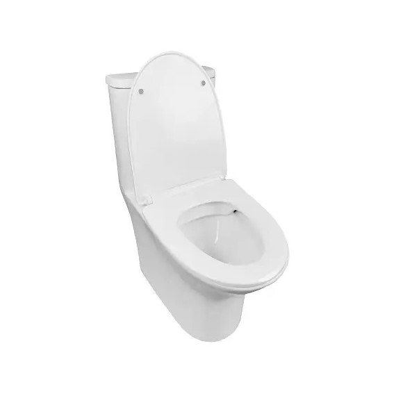 Унитаз-моноблок безободковый Azario Sente AZ-8614 с крышкой микролифт фото 2