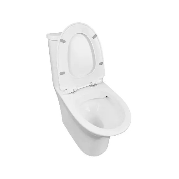 Унитаз-моноблок безободковый Azario Sente AZ-8614 с крышкой микролифт фото 3