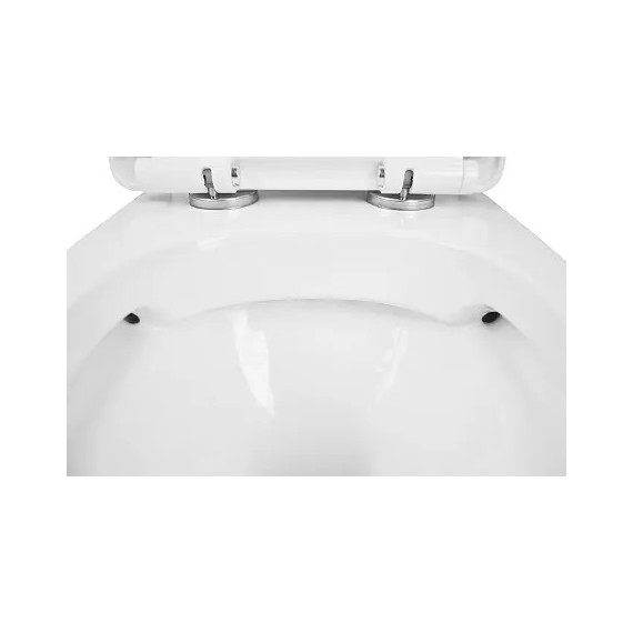 Унитаз-моноблок безободковый Azario Sente AZ-8614 с крышкой микролифт фото 6