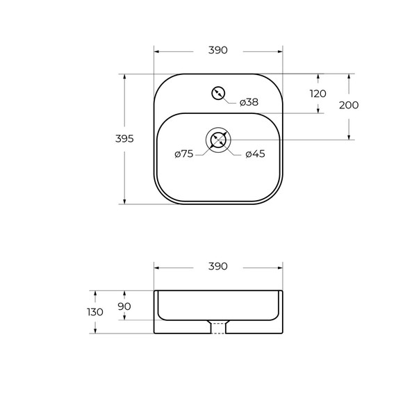 Раковина-чаша Cezares 39 см CZR-6615-BO фото 8