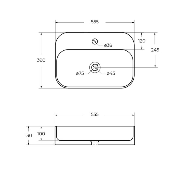 Раковина-чаша Cezares 55 см CZR-6616 фото 8