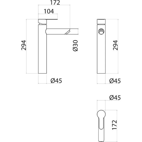 Смеситель для раковины высокий Fixsen NORDIC FX-8809 фото 8