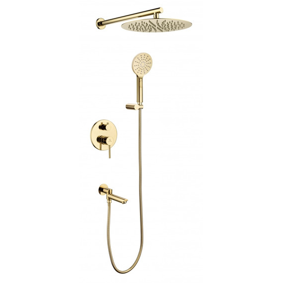 Душевая система для ванны Grocenberg GB5001GO, золото фото 
