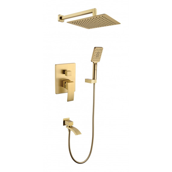 Душевая система для ванны Grocenberg GB5007MG, матовое золото фото 