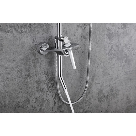 Душевая стойка с изливом Grocenberg GB7025CR фото 2