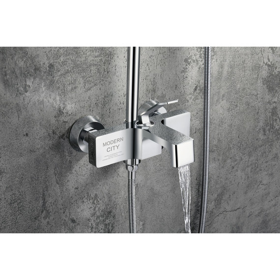 Душевая стойка с изливом Grocenberg GB7090CR фото 2