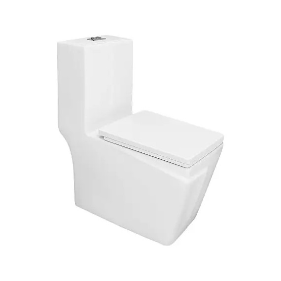 Унитаз-моноблок безободковый Azario RAYO AZ-6385 с крышкой микролифт -  Унитаз-моноблок безободковый Azario RAYO AZ-6385 с крышкой микролифт фото