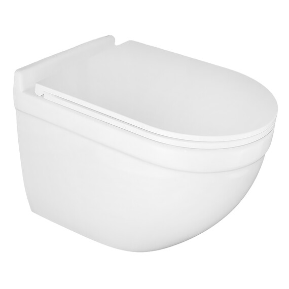 Унитаз подвесной безободковый Azario Fora AZ-0017-UQ3 с крышкой микролифт (Система смыва торнадо) фото 2