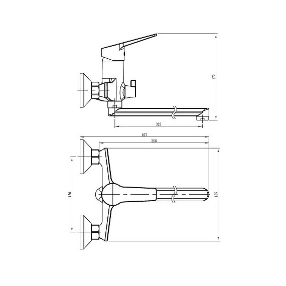 Смеситель для ванны Loranto INESSA LR90287000 фото 6