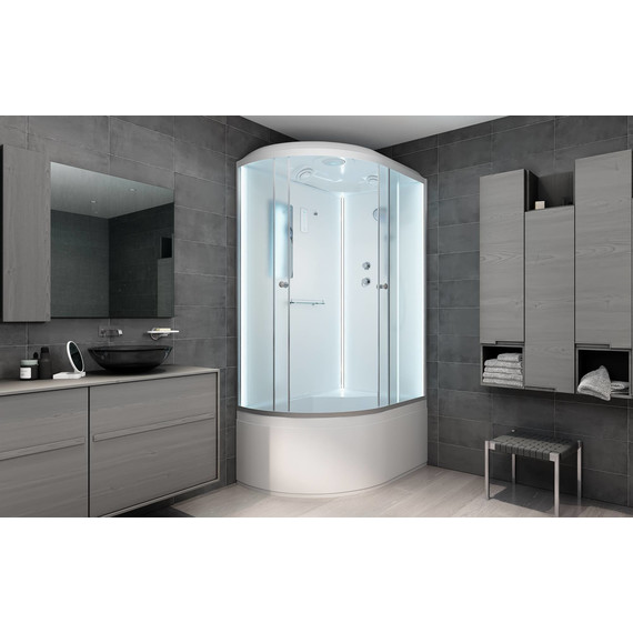 Душевая кабина Avacan 120x80 см D120SRLED, хром/матовое (безсиликоновая сборка) фото 3