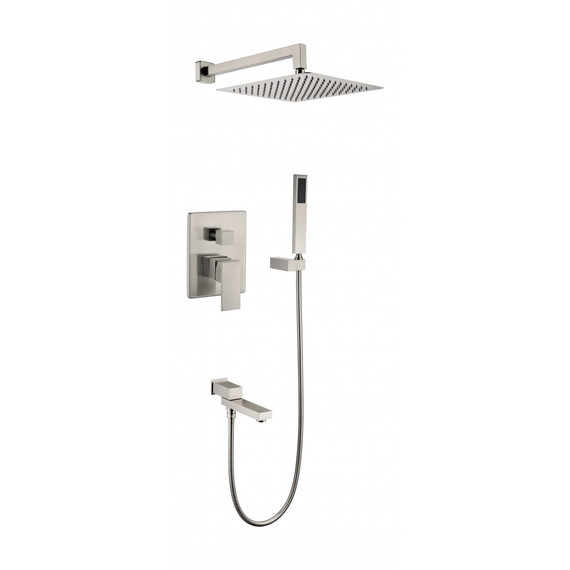 Душевая система для ванны Grocenberg GB5089NK-1, никель фото 