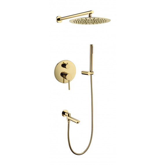 Душевая система для ванны Grocenberg GB5099GO-1, золото фото 