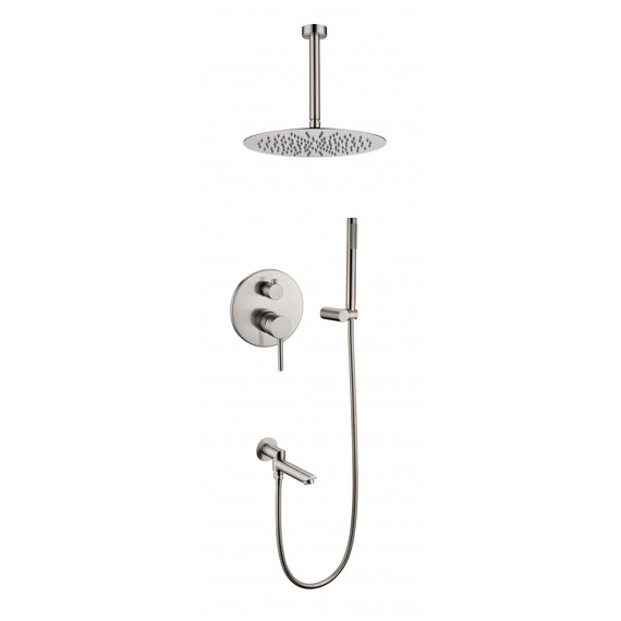 Душевая система для ванны Grocenberg GB5099NK-2, никель фото 