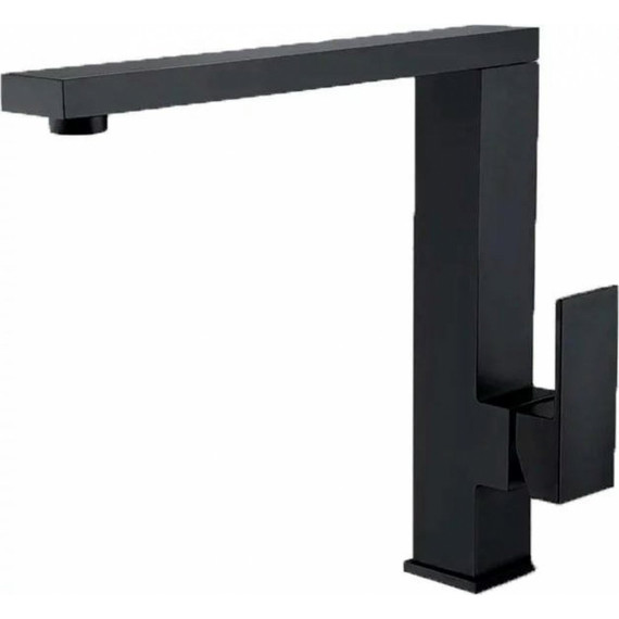 Смеситель для кухни Grocenberg GB4008BL, чёрный матовый фото 4