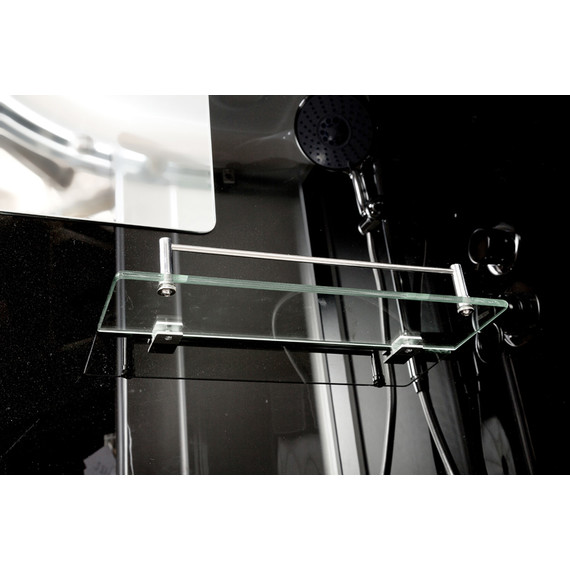 Душевая кабина Avacan 100x100 см B10SBLACK, хром/матовое (безсиликоновая сборка) фото 10