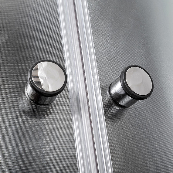 Душевая кабина Avacan 100x100 см B10SLEDBLACK, хром/матовое (безсиликоновая сборка) фото 6