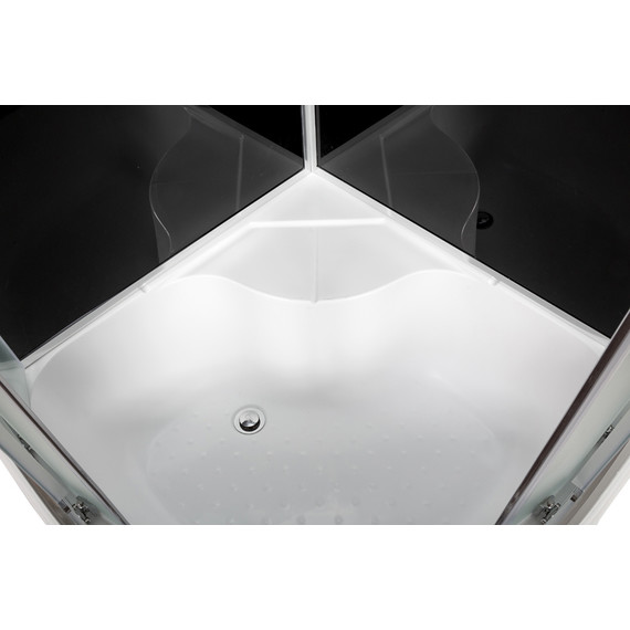 Душевая кабина Avacan 100x100 см B10SLEDBLACK, хром/матовое (безсиликоновая сборка) фото 10