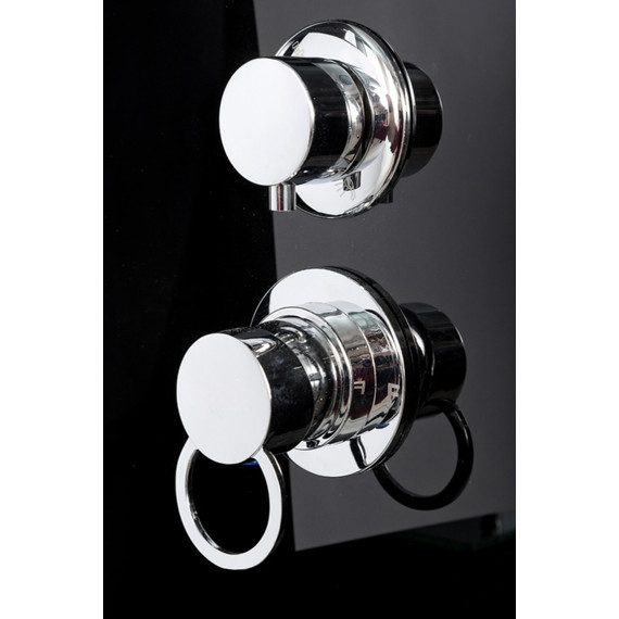 Душевая кабина Avacan 100x100 см B10BLACK, хром/матовое (безсиликоновая сборка) фото 12