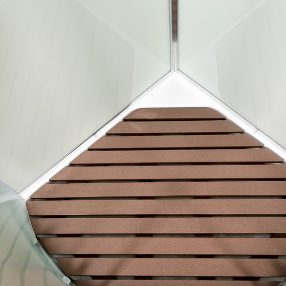 Душевая кабина Avacan 80x80 см D08SLED, хром/матовое (безсиликоновая сборка) фото 4