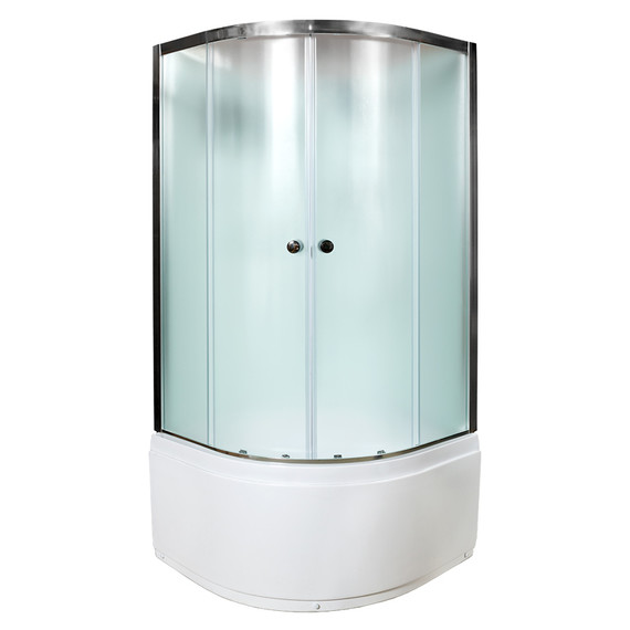 Душевая кабина Avacan 100x100 см D10S, хром/матовое (безсиликоновая сборка) фото 2